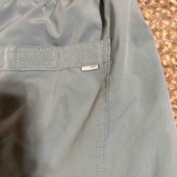 Gray Vuori Athletic Shorts with Black Waistband - Picture 4 of 4